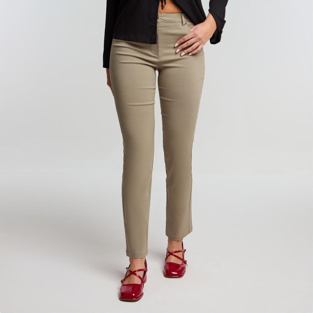 Pantalón Pitillo Strech Tiro Medio Skinny Mujer Kimera image number 0.0