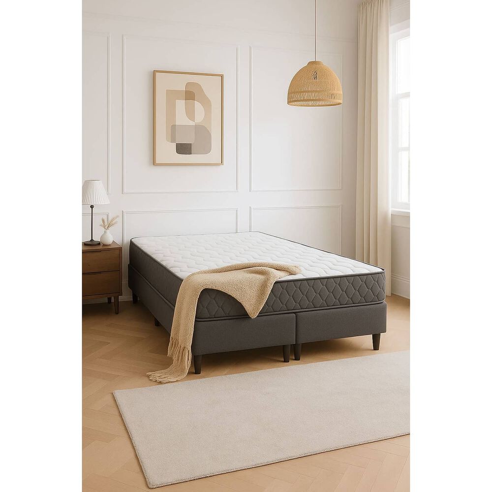 Colchon Hipnos 2.0 Plaza Resorte Bonell Altura 25 Cm Gris /blanco image number 2.0