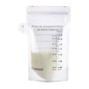 Pack 30 Bolsas Bebesit Para Almacenar Leche Materna 200 Ml