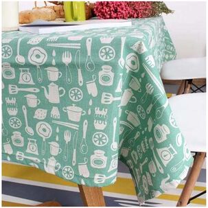 Mantel Para Mesa Rectangular De Lino De Algod&oacute;n 140x220cm Md06