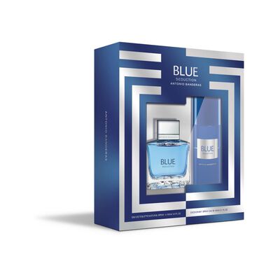 Set De Perfumería Blue Seduction Antonio Banderas / Edt 100 Ml + Deo 150 Ml