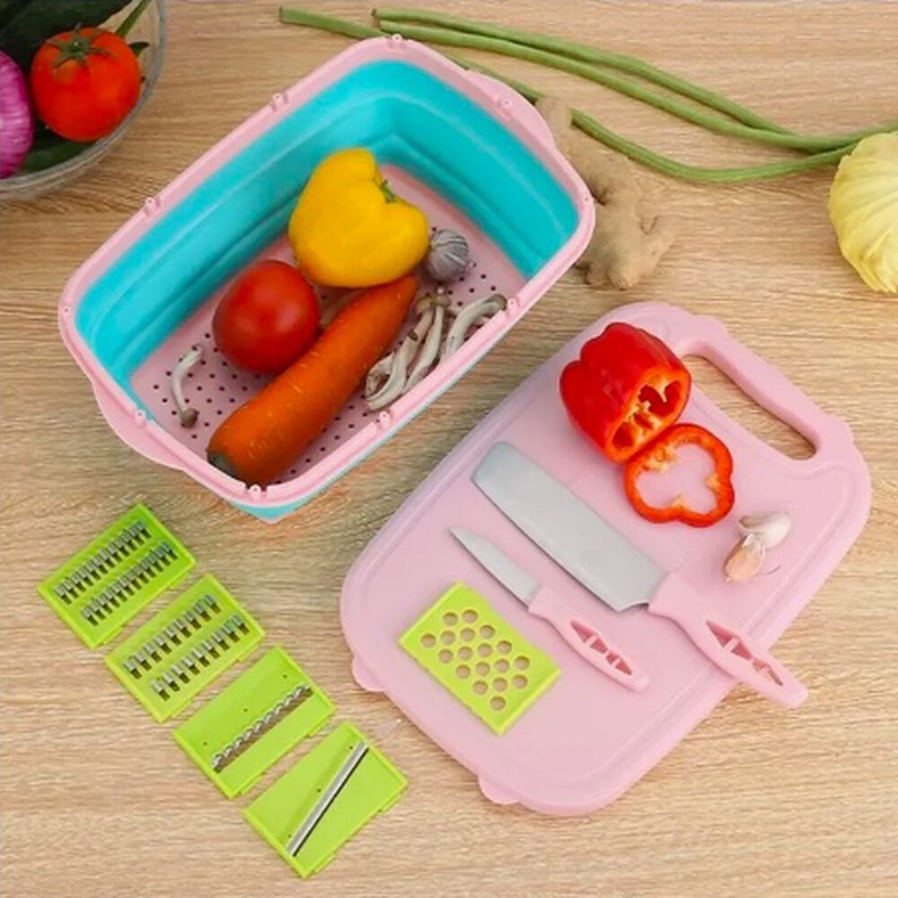 Cortador De Verduras Con Cesta Drenaje Manual Multifuncional image number 2.0