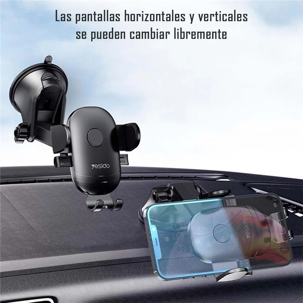 Soporte Holder Celular Auto Con Ventosa Brazo Yesido C138 image number 4.0