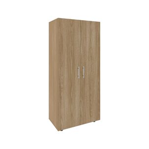 Closet 2 Puertas Fm Melamina Caf&eacute; Claro Y Blanco 180x80x48 Cm