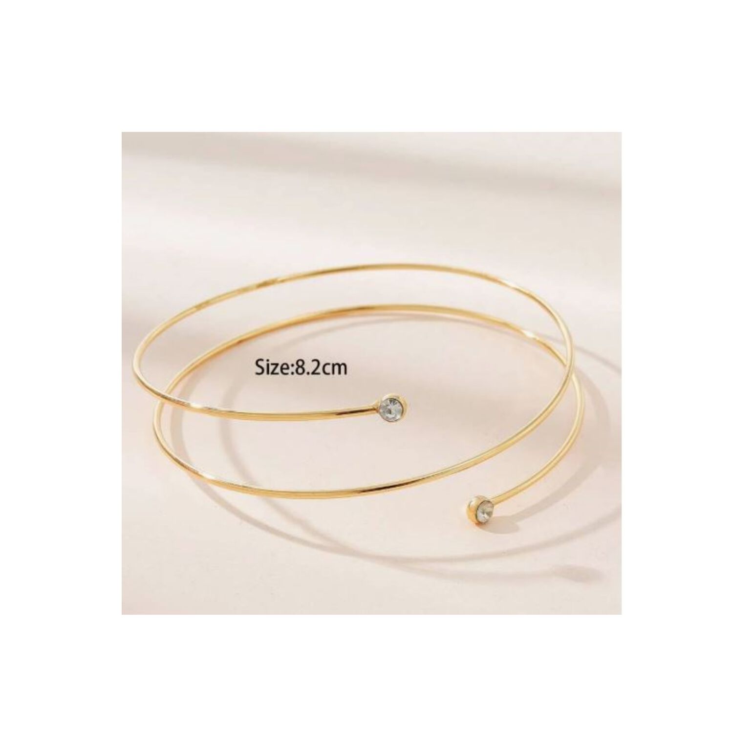 Brazalete Brazo Superior Joyas Accesorios Diamante Imitacion image number 3.0