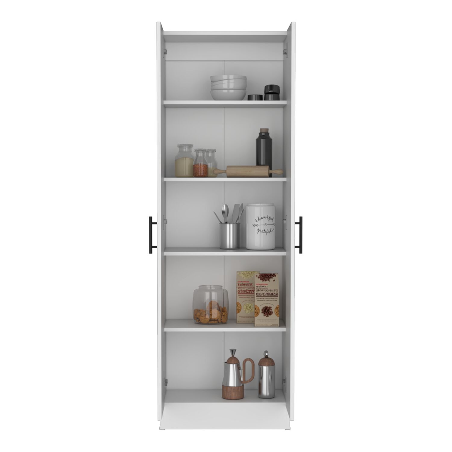 Mueble Despensa Multiusos 170x56x30,2 Cm Blanco image number 2.0