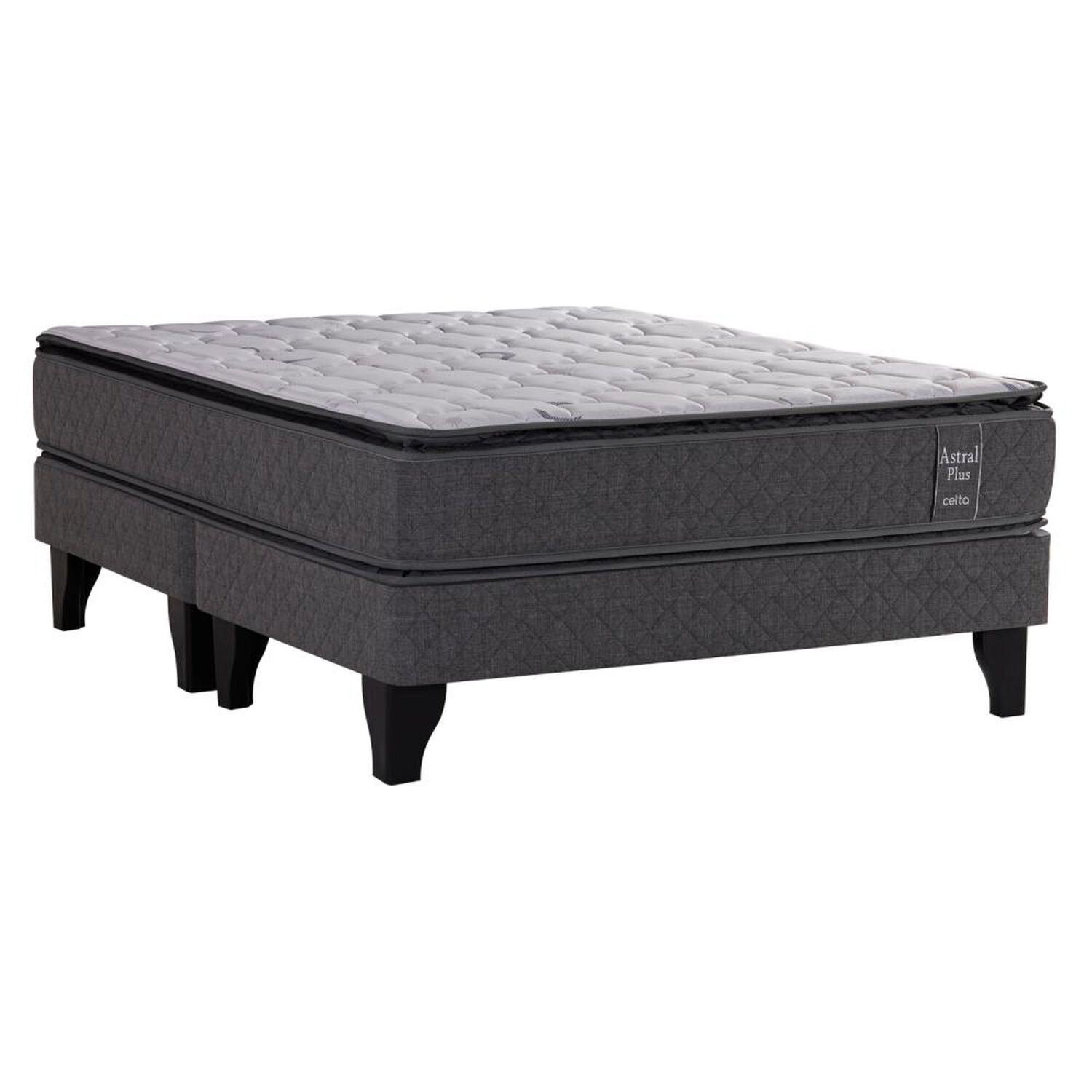 Cama Europea Celta Astral / 2 Plazas / Base Dividida image number 0.0