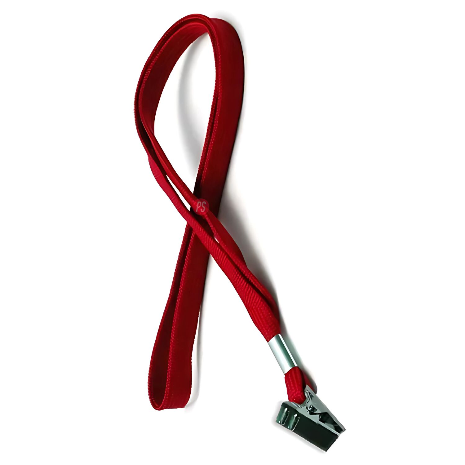 Pack 100 Cintas Porta Credencial Rojo Apretador Metal - Ps image number 1.0
