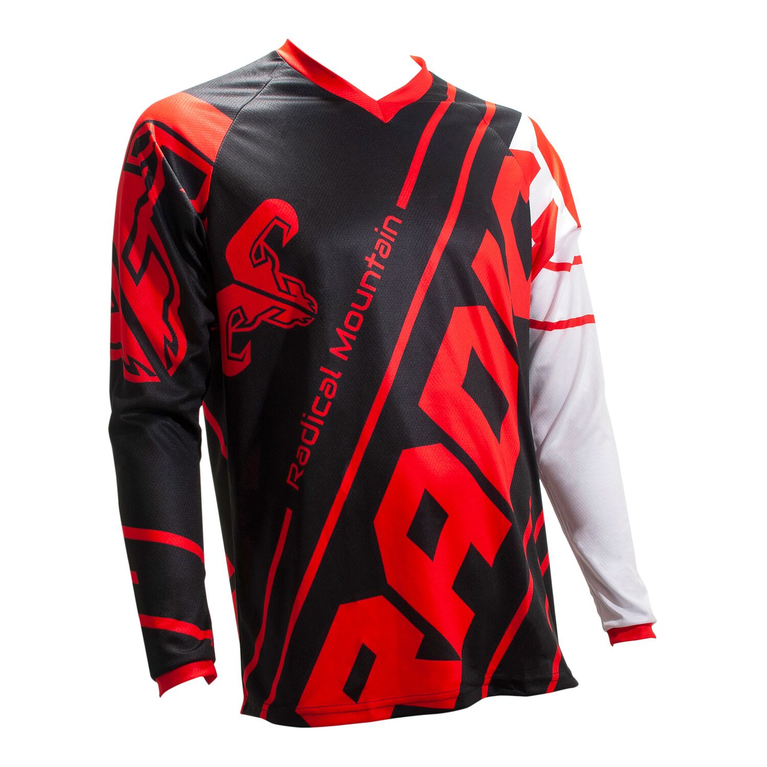 Jersey Mtb Negro Blanco M Radical Mountain image number 0.0