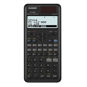 Calculadora Casio Fc 200v 2 W Dt 2da Edicion Negra