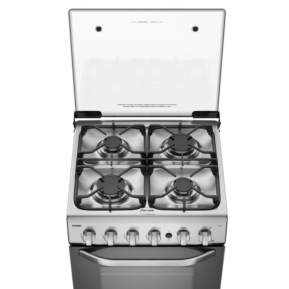 Cocina A Gas 4 Platos Fensa Experience F 2606 T Gris image number 4.0