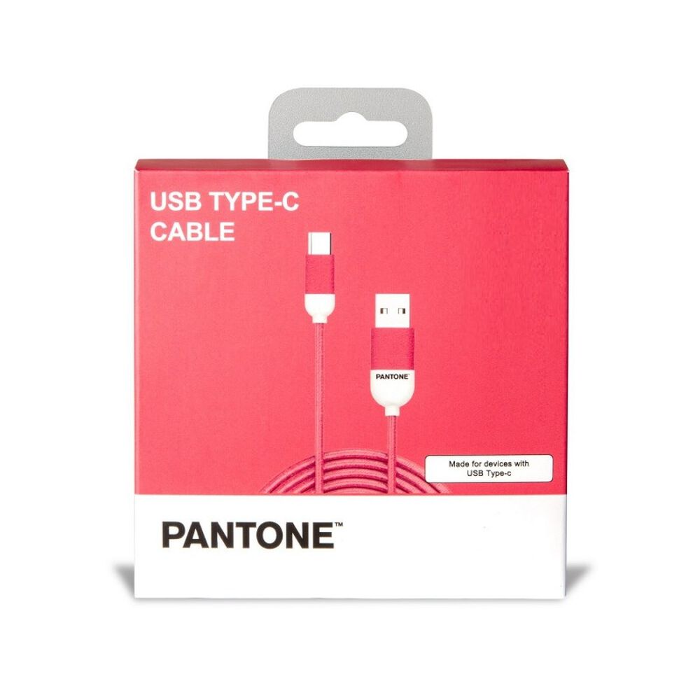 Cable De Datos Type-c Reforzado 1m Pantone Android Auto Pink image number 4.0
