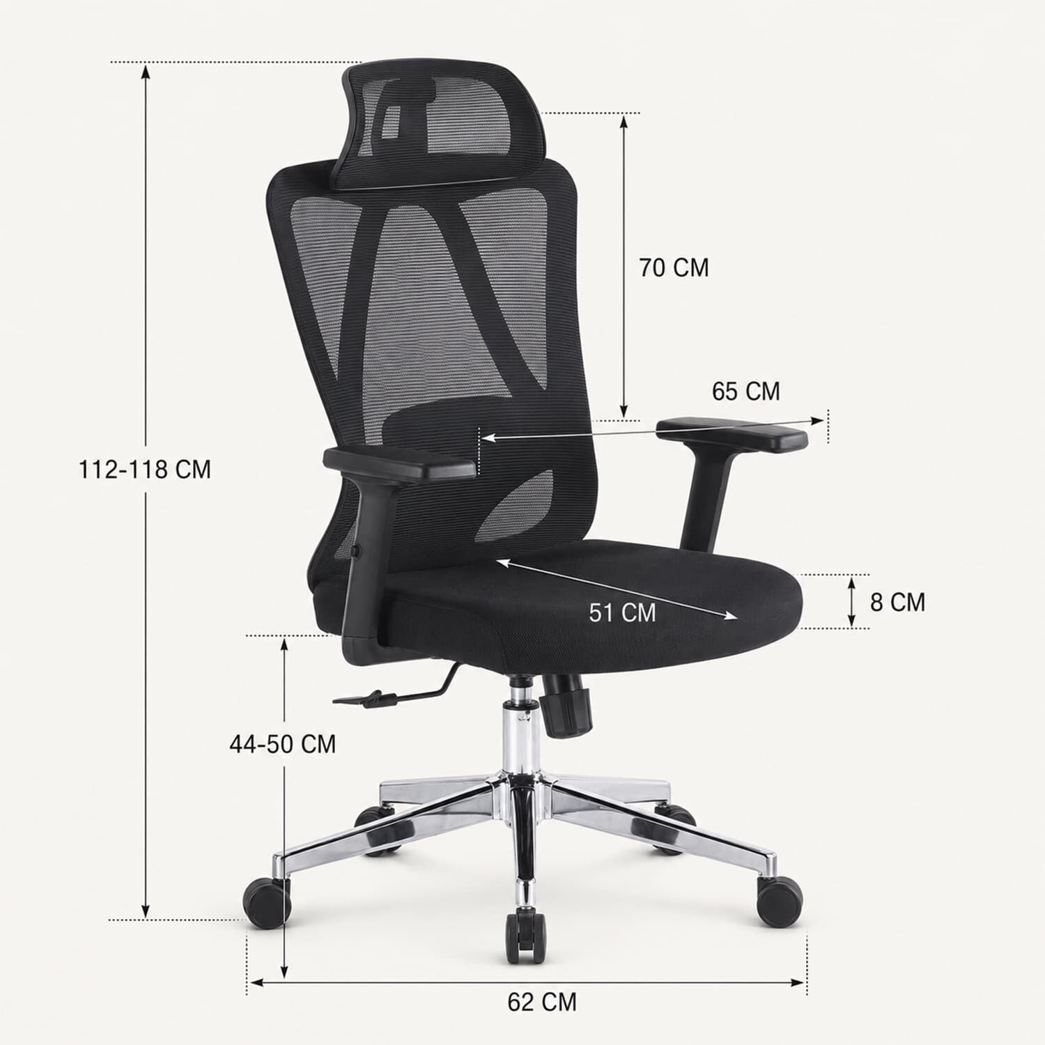 Silla Escritorio Ergon&oacute;mica Apoyo Lumbar Zyron Elite image number 7.0
