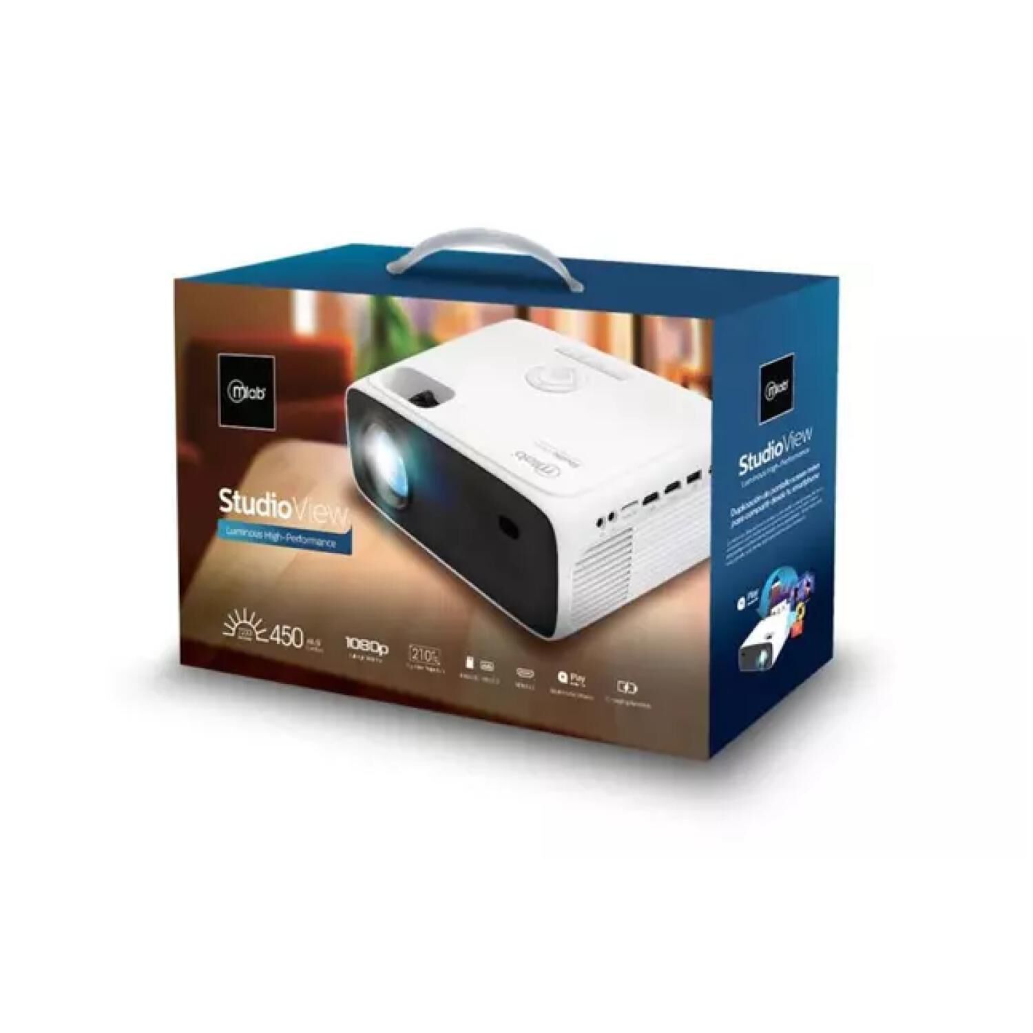 Video Proyector Hd Hdmi Usb 7200 Lumenes Wifi 450 Ansi 9397 Mlab image number 3.0