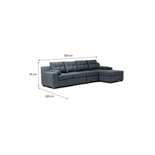 Sofá Seccional Innovamuebles Santi Xl Derecho / 4 Cuerpos