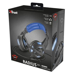 Audífonos Gaming Radius 7.1 Surround Gxt 350 Trust Para Pc