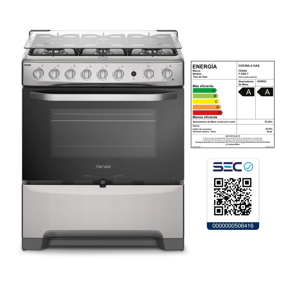Cocina A Gas Fensa F 5300 T 6 Quemadores image number 10.0