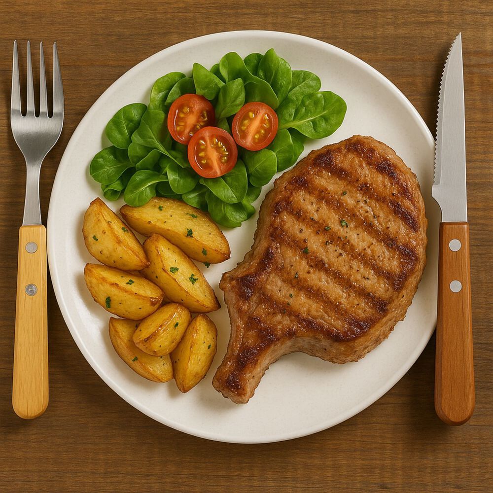 Set 60 Cubiertos Mango Madera Cuchillo Tenedor Asado Cocina image number 3.0