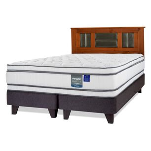 Cama Europea Flex Majesty / 2 Plazas / Base Dividida + Respaldo