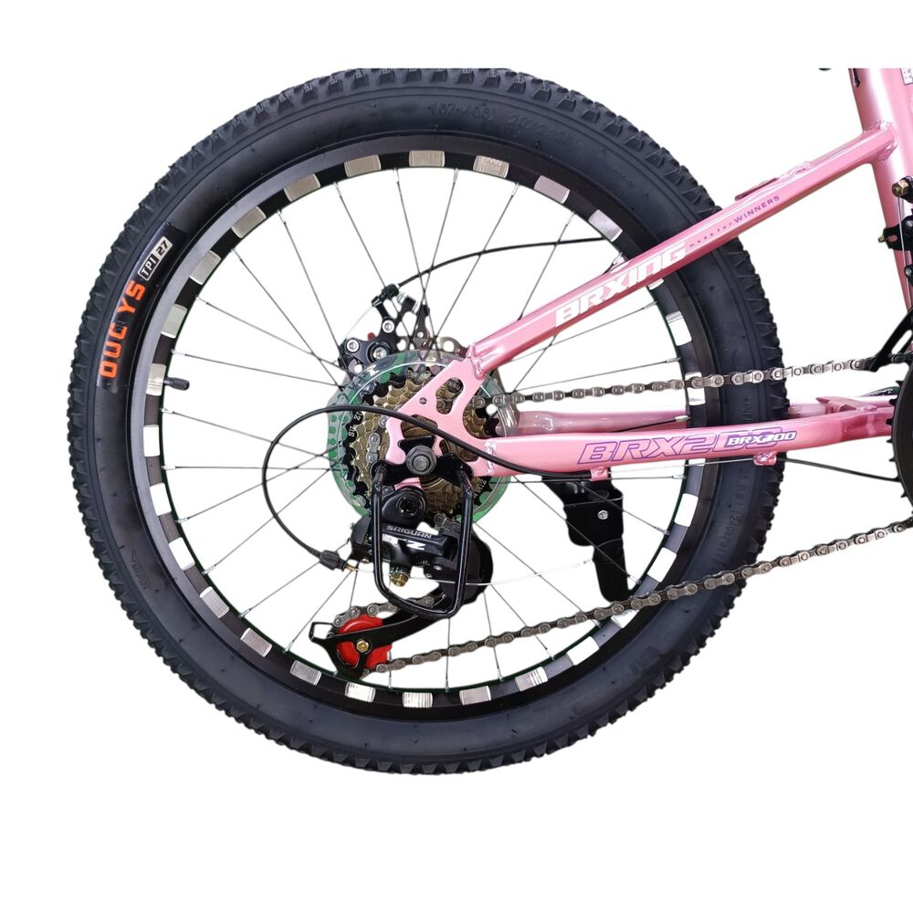 Bicicleta Aro 20 Brxing Sv7 Rosado Con Freno Disco Y 21 Velocidades image number 6.0