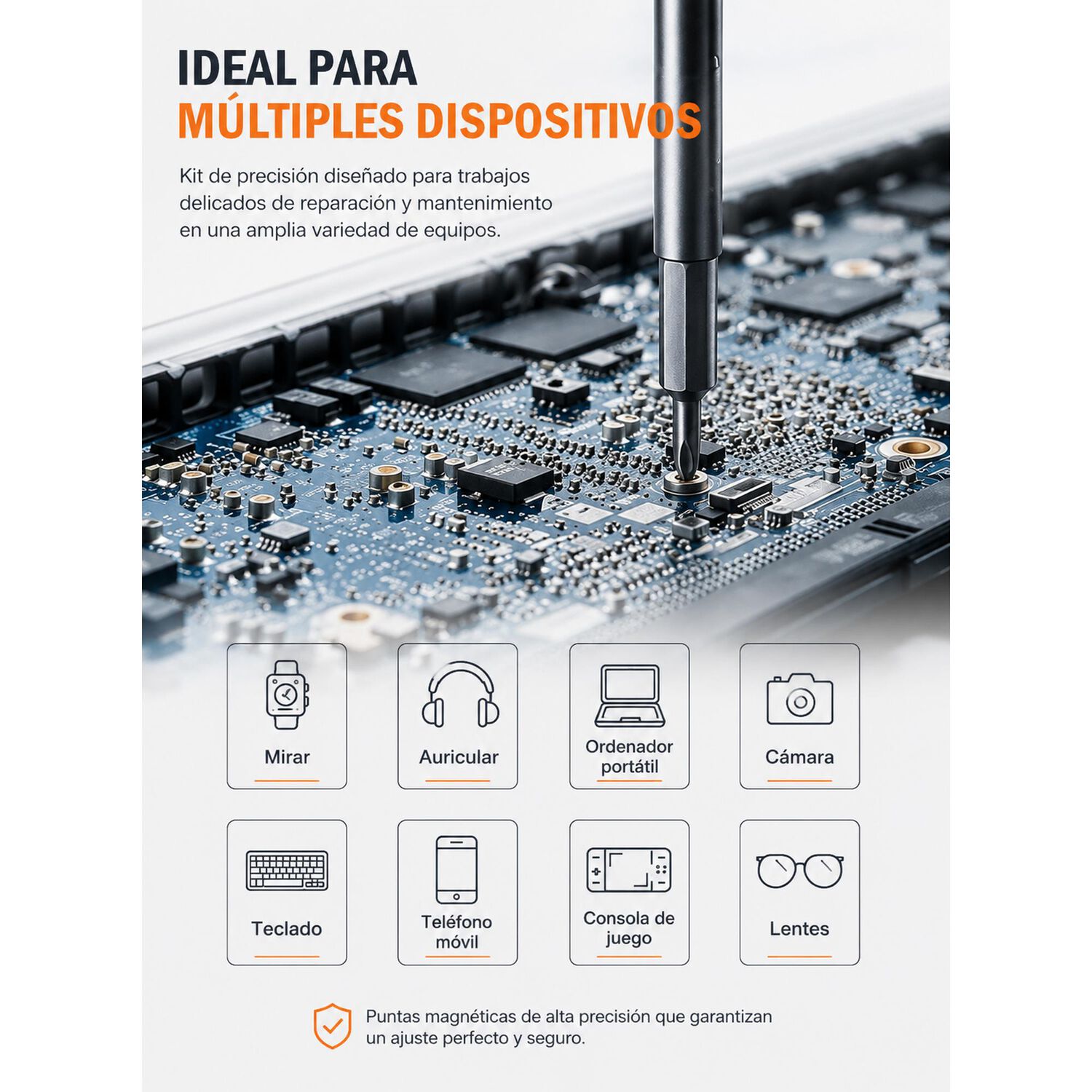 Juego Destornillador 24 Puntas Magn&eacute;ticas Para Celulares image number 1.0