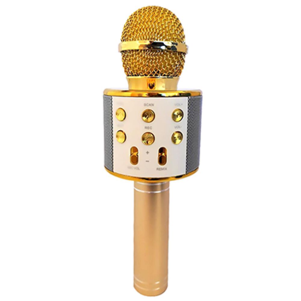 Microfono Karaoke Parlante Bluetooth Dorado Prosound image number 0.0