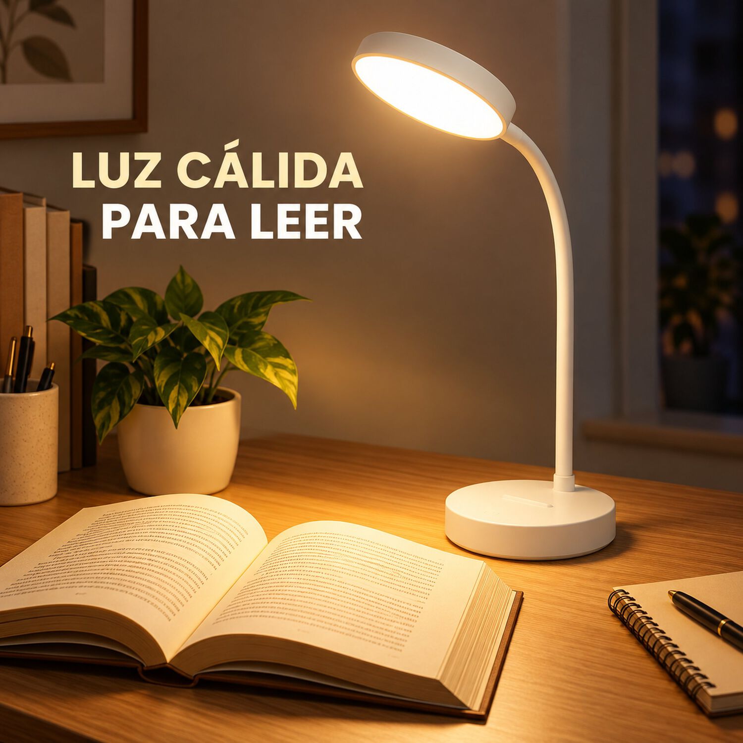 L&aacute;mpara De Mesa Led T&aacute;ctil Flexible Recargable Usb Estudio image number 8.0