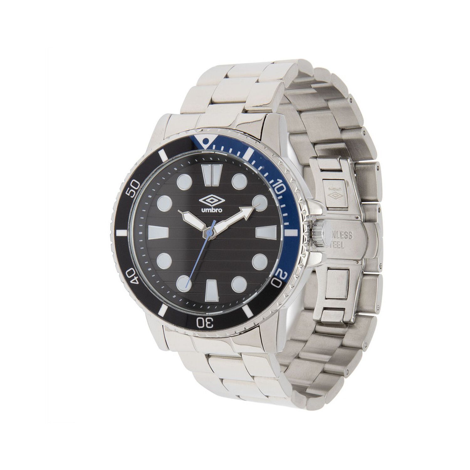 Reloj Umbro Plus Umbp-4100-3 Plateado Hombre image number 2.0