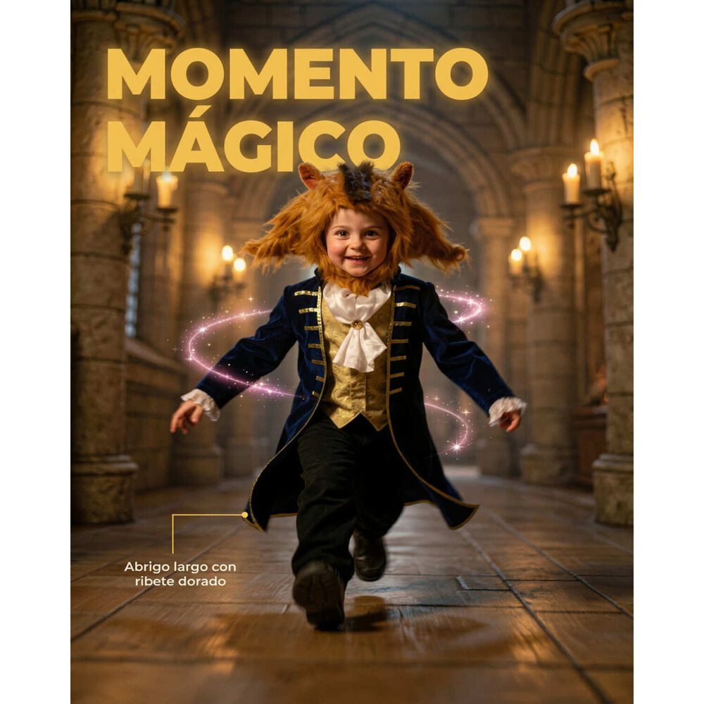 Disfraz De La Bella Y La Bestia- La Bestia Ni&ntilde;o image number 4.0