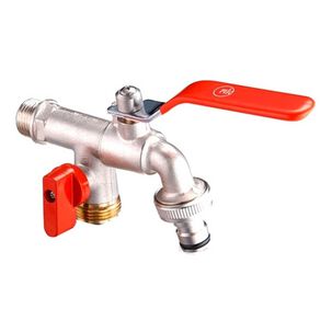 Llave De Jard&iacute;n Con Doble Salida 1/2