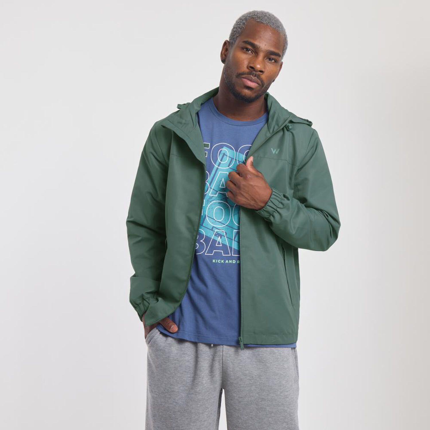 Chaqueta Deportiva Slim Cuello Alto Hombre Wetland image number 0.0