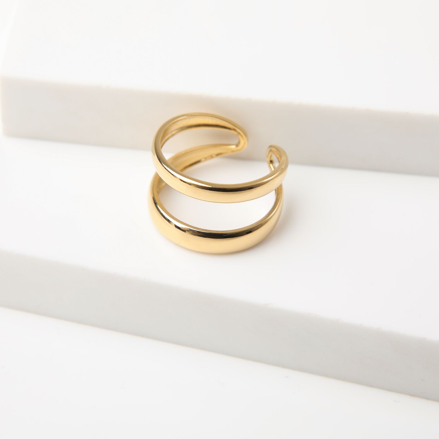 Anillo 19v69 Dorado Mujer Str199 image number 0.0
