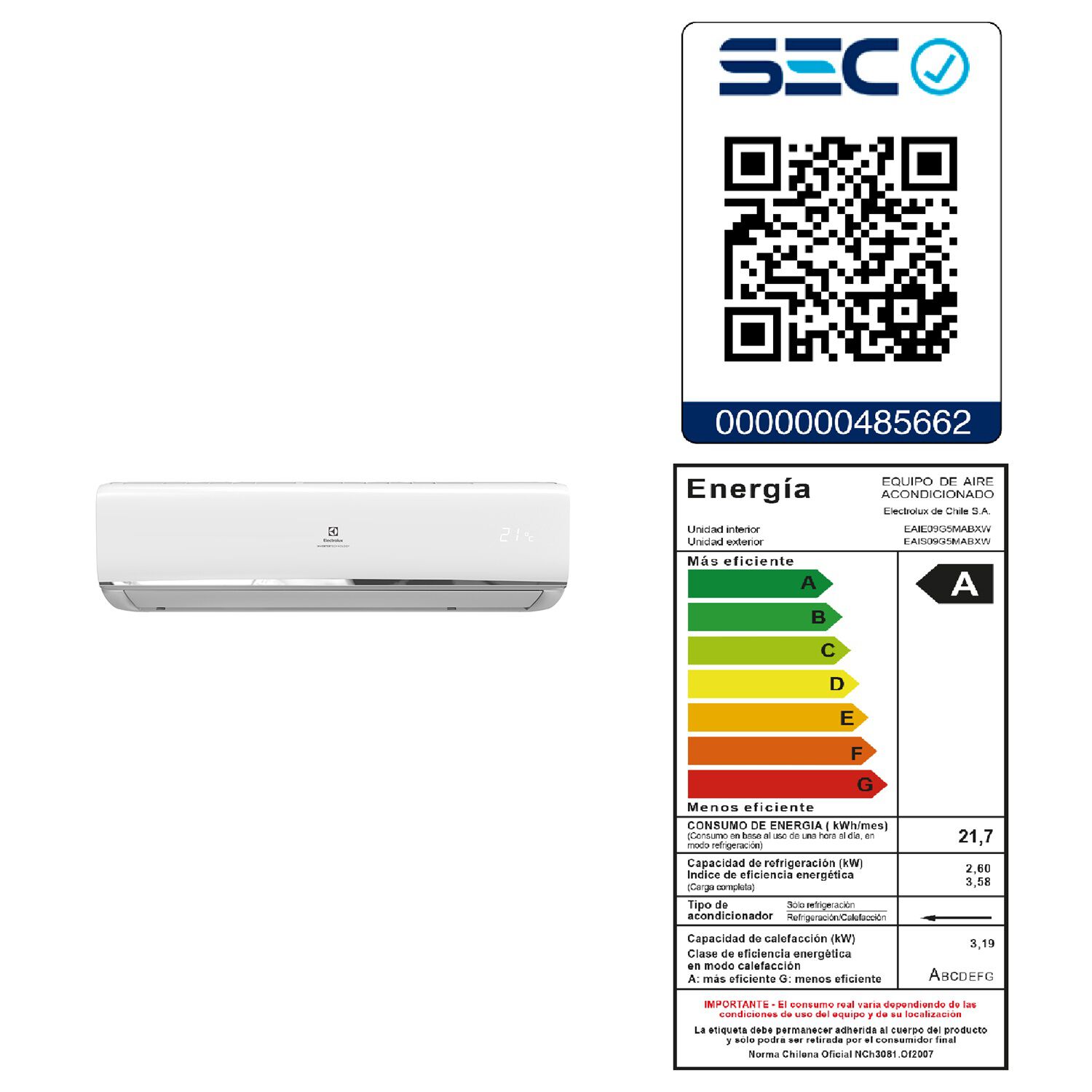 Aire Acondicionado Split Electrolux Inverter EAIX09 / 9000 BTU image number 4.0