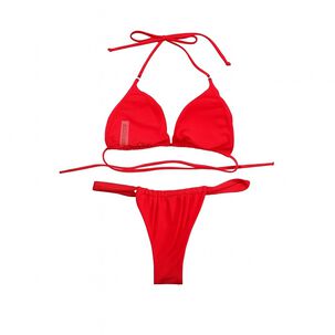 Traje De Ba&ntilde;o Bikinis Con Push-up Triangular Tiro Alto Mujer