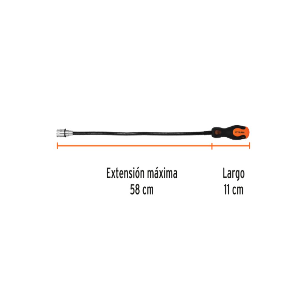 Iman Mecanico Flexible Con Luz Led Truper Profesional image number 2.0