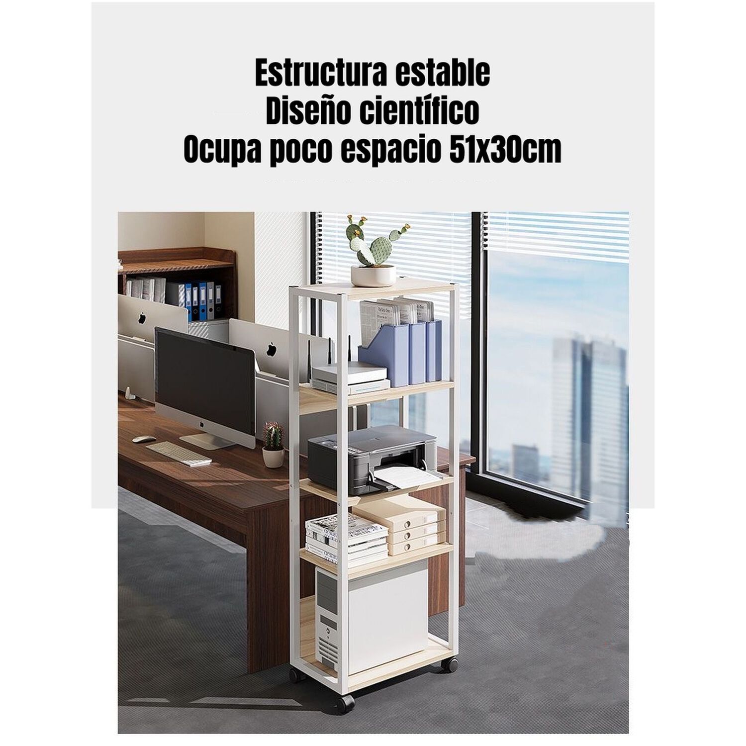 Estantes Repisas De 5 Niveles Movible 51x30x136cm Jr5 image number 8.0