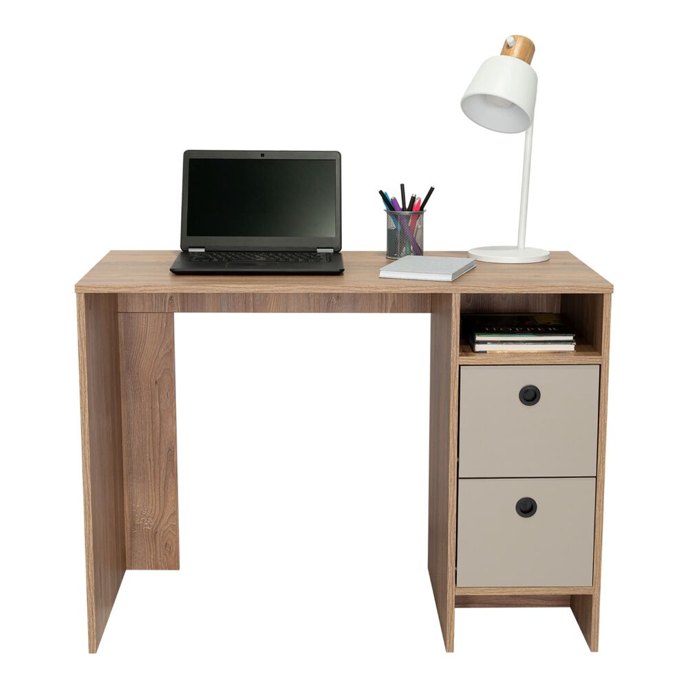 Escritorio 2 Cajones Fm-051c Caf&eacute; Claro image number 3.0