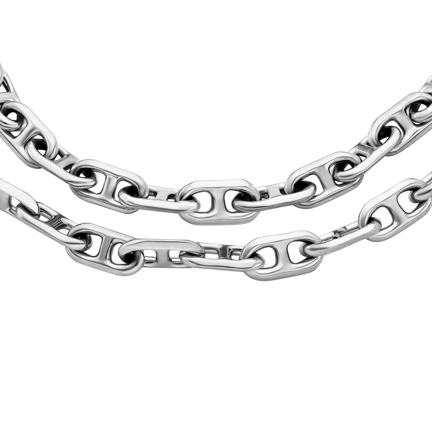 Pulsera Doble Fossil Ja7245040 Plateado Mujer image number 3.0