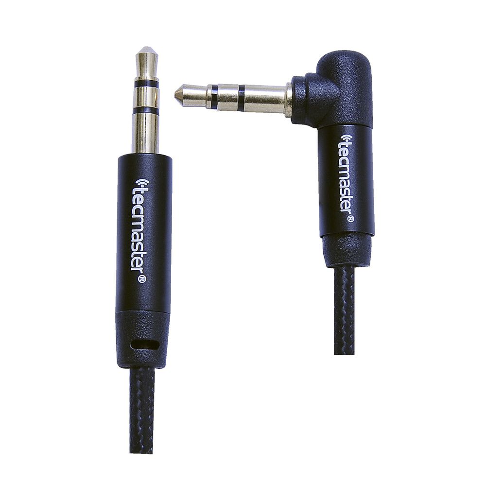 Cable Auxiliar Audio 3 Metros En 90 Negro image number 1.0