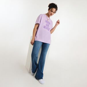 Polera Manga Corta Cuello Redondo Mujer Freedom