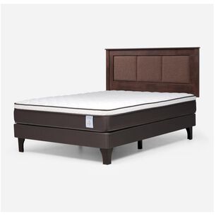 Cama Europea Rosen New Style 4 Plus / 2 Plazas / Base Normal + Respaldo Rachel
