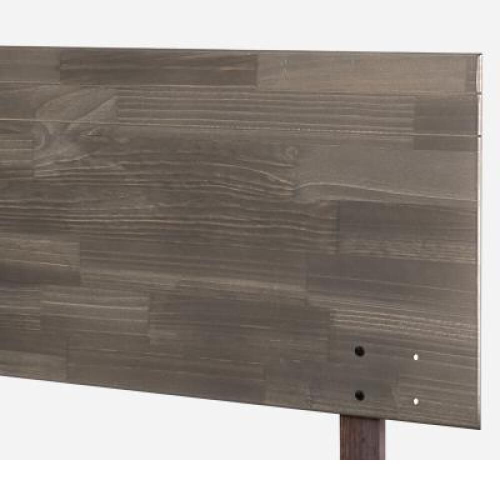 Cama Europea Rosen Wave / 1.5 Plazas / Base Normal + Respaldo Tabor Grafito image number 15.0