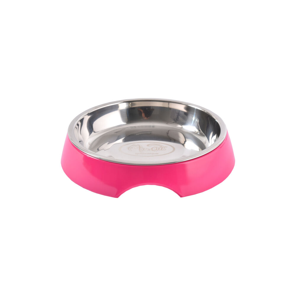 Plato Melamina Sólido Redondo Fucsia Talla M Perro image number 0.0