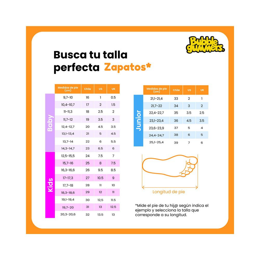 Zapatilla Ni&ntilde;o Bubblegummers Arnie Negro - Gris 30-33 image number 7.0