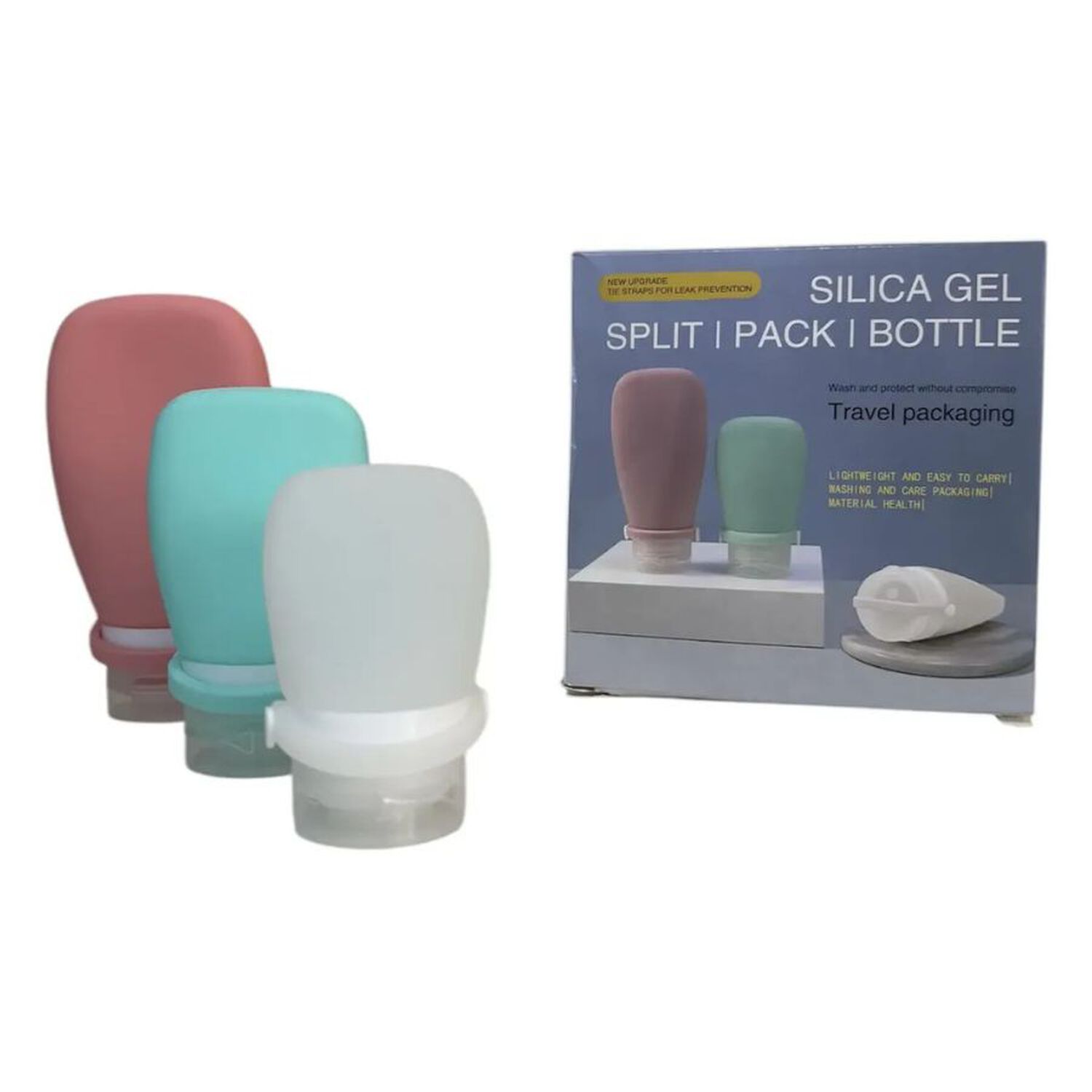 Set 3 Mini Botellas De Viaje Silicona Dispensador Crema image number 3.0
