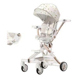 Coche De Paseo 360 Con Mesita Lubabycas Blanco