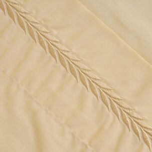 Sabana Bordadas 180 Hilos Mashini 1.5 P Ramas Amarillo