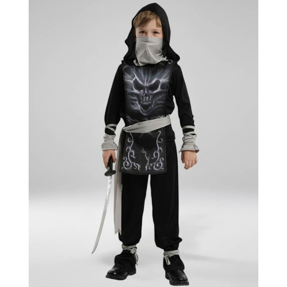 Disfraz Premium Ninja Dragon Esqueleto Camuflaje Infantil image number 10.0