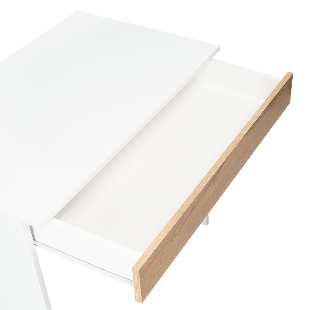 Escritorio 1 Cajon Fm-052b Blanco Y Caf&eacute; Claro image number 5.0