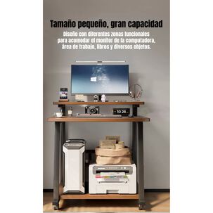 Escritorio M&oacute;vil Compacto Con Repisa 80x58x82cm Express